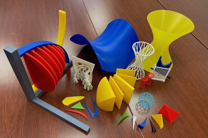 3D printed manipulatives from the math and data sciences school at WVU